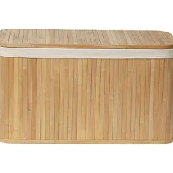 Malle Rectangulaire Pm Bambou Tissu Lin