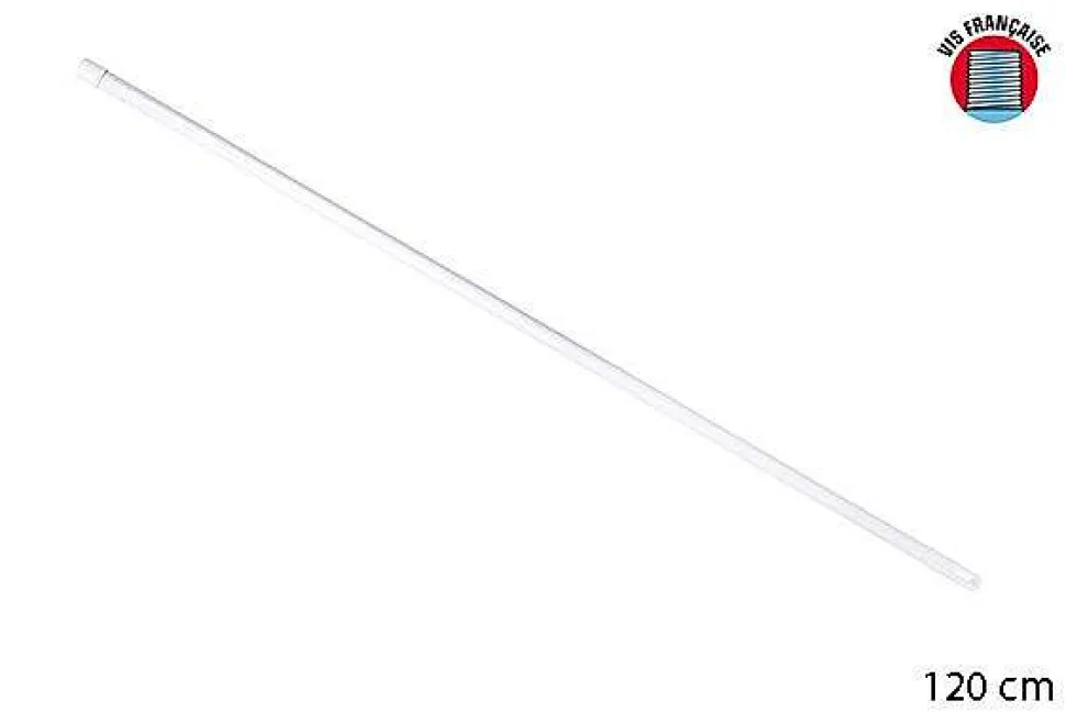 Manche Metal Plastique Blanc 1.20M