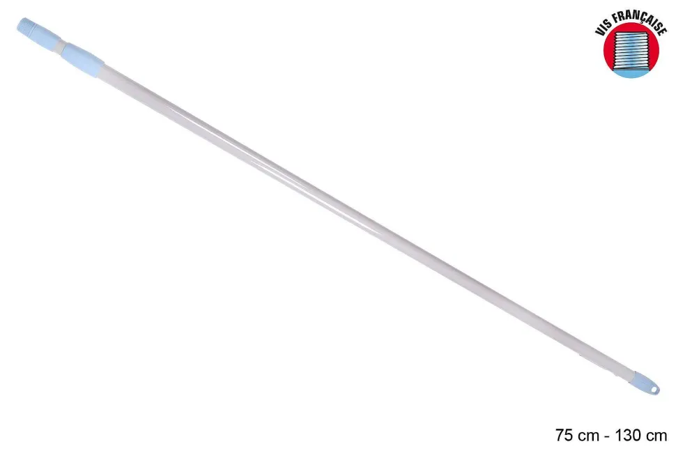 Manche Metal Telescopique Bicolore 130Cm Vis Francaise