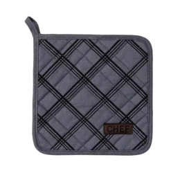 maxibazar Manique Chef Carreaux 20X20Cm Gris Anthracite
