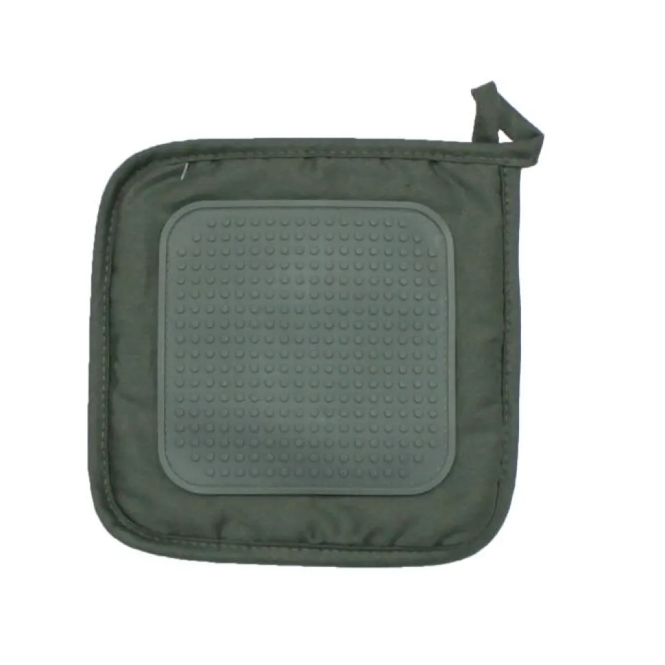 maxibazar Manique 19X19 Cm Polycoton Et Silicone Cuistot Kaki