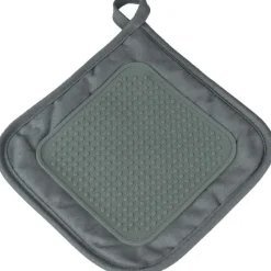 maxibazar Manique 19X19 Cm Polycoton Silicone Cuistot Anthracite