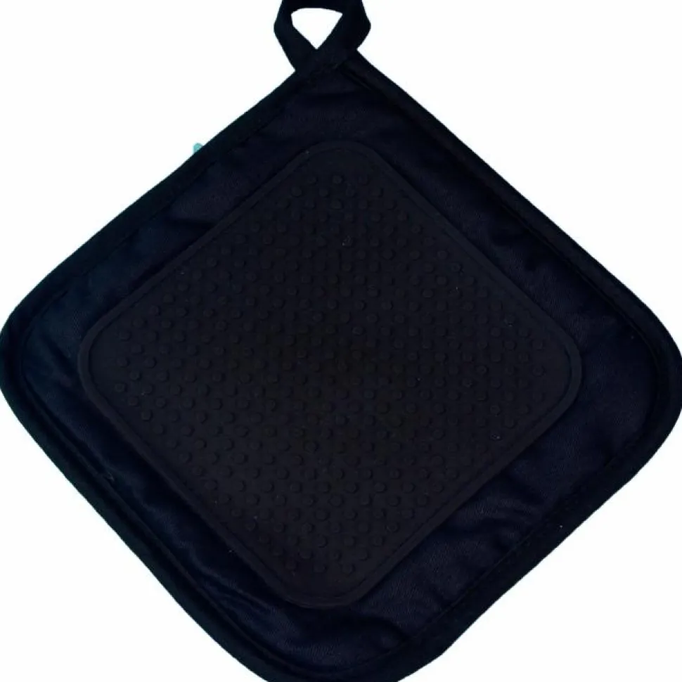 maxibazar Manique 19X19 Cm Polycoton Silicone Cuistot Noir