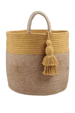 maxibazar Maori Sac Deco Moutarde D.30X30Cm