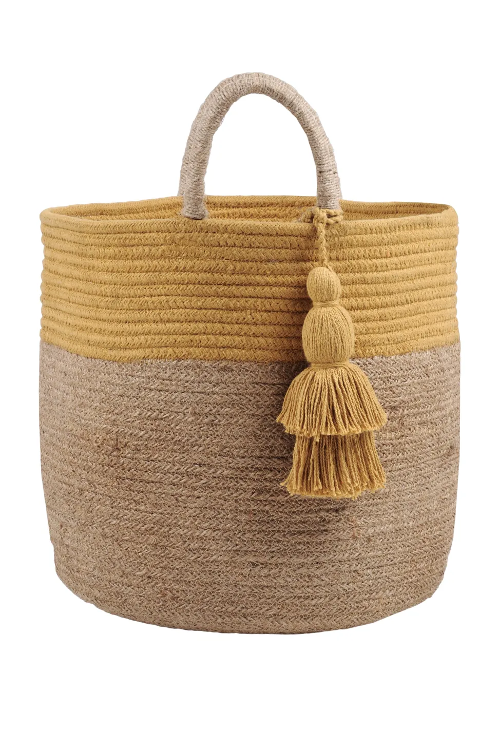 maxibazar Maori Sac Deco Moutarde D.30X30Cm