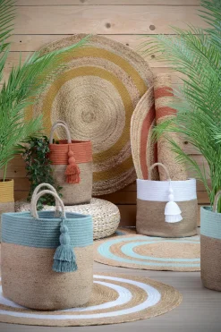 maxibazar Maori Tapis Brique D.90Cm