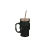 Mason Jar Tete De Mort Black Mat 380Ml