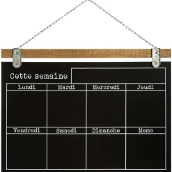 Atmosphera Memo Semainier Ardoise 69X50Cm