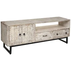 Meuble Tv 2 Tiroirs 2 Portes Ajay