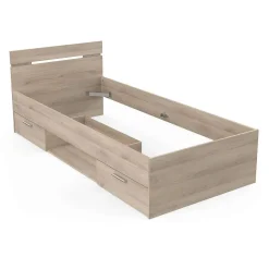 Michigan Lit 90X200Cm 2 Tiroirs 1 Niche