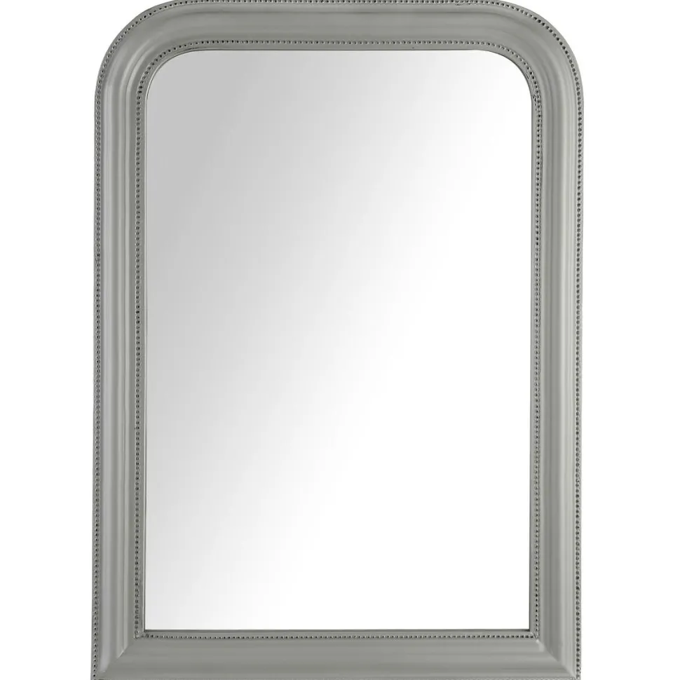 Atmosphera Miroir Bois Arrondi Gris D.60X90Cm
