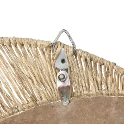 maxibazar Miroir Jute Lune Thais D.50Cm