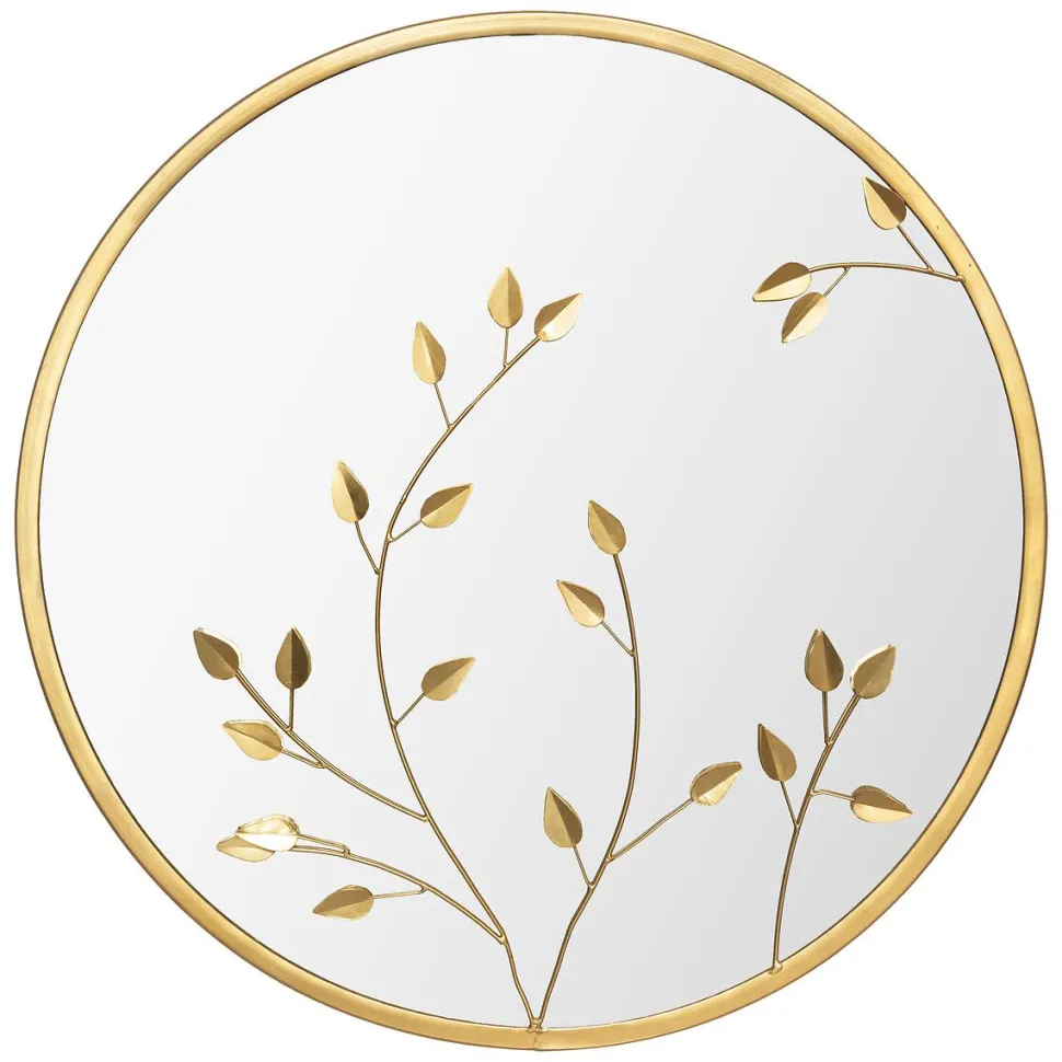 Atmosphera Miroir Metal Feuille D.58Cm