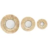 Atmosphera Miroir Raphia Alba X3 Pieces