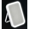 Miroir Rectangulaire A Led Sur Pied Blanc