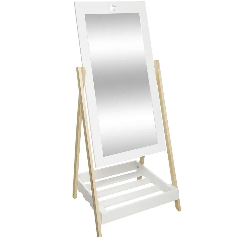 Miroir Sur Pied Avec Tablette