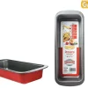Moule Cake 30Cm Acier Anti Adherent Rouge Rossana