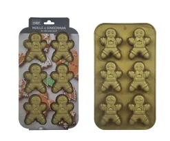 Moule Silicone 6 Gingerman Dore