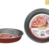 Moule Tarte D.24Cm Acier Anti Adherent Rouge Rossana