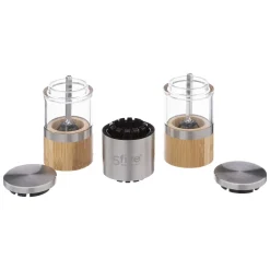 Moulin Verre 2 Compartiments Bambou