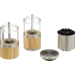 Moulin Verre 2 Compartiments Bambou