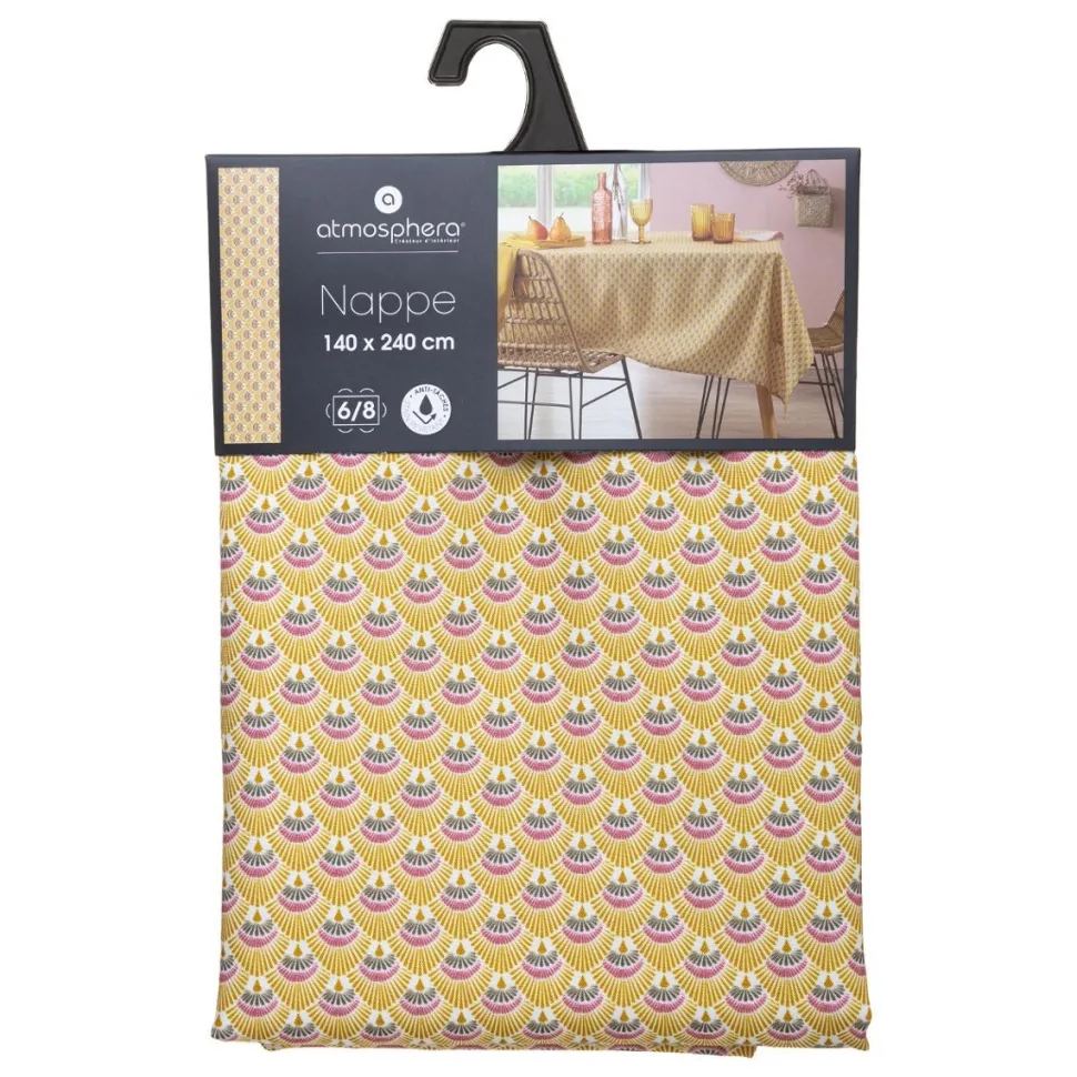 Atmosphera Nappe Anti Tache Imprimee Gloria 140X240Cm