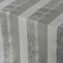 maxibazar Nappe 140X240 Cm Coton Metallise Eldora Gris Argent