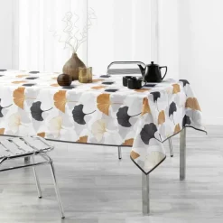 maxibazar Nappe 150X240Cm Coquetterie Gris