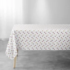 maxibazar Nappe 145X240Cm Imprime Abstrait Terracotta