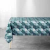 maxibazar Nappe 145X240Cm Imprime Ambroise Petrole