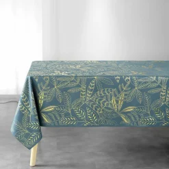maxibazar Nappe 150X240Cm Metallise Belflor Emerau Or