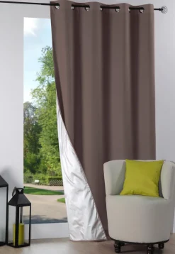 maxibazar Nelson Isolant Rideau 135X240 Taupe