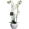 Atmosphera Orchidee Vase Ceramique Blanc H.53Cm