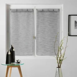 maxibazar Paire Droite Anneaux 2X60X160Cm Milza Anthracite