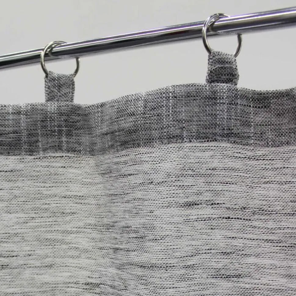 maxibazar Paire Droite Anneaux 2X60X160Cm Milza Anthracite