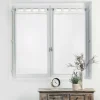 maxibazar Paire Droite Passants 2X60X120Cm Voile Camilla Blanc