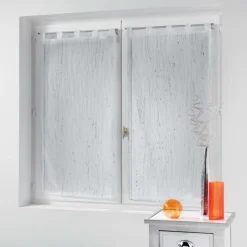 maxibazar Paire Droite Passants 2X45X160Cm Filiane Blanc