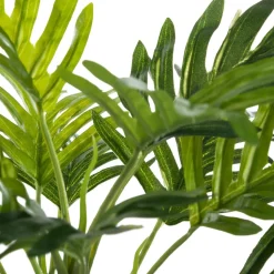 Atmosphera Palmier Pot Ciment Blanc Ethnique H.29Cm