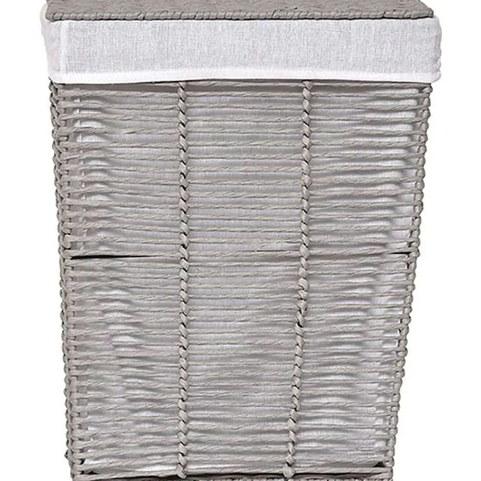 Panier A Linge Mm Papier Ajoure Rectangle Evasee