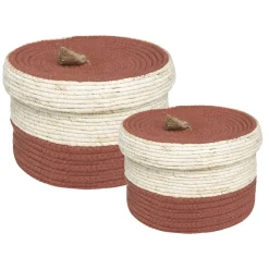 maxibazar Panier Carmen Rond D.25X16Cm