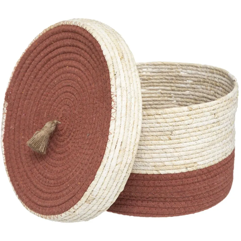 maxibazar Panier Carmen Rond D.25X16Cm