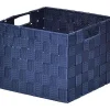 Panier Carre Polyester Bleu Marine Taille S