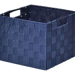 Panier Carre Polyester Bleu Marine Taille S