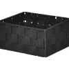 Panier Carre Polyester Noir Taille Xs