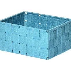 Panier Carre Polyester Turquoise Taille Xs