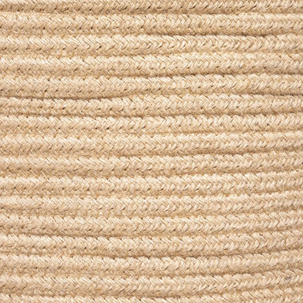 maxibazar Panier Jute Vibe Naturel D.24X27Cm