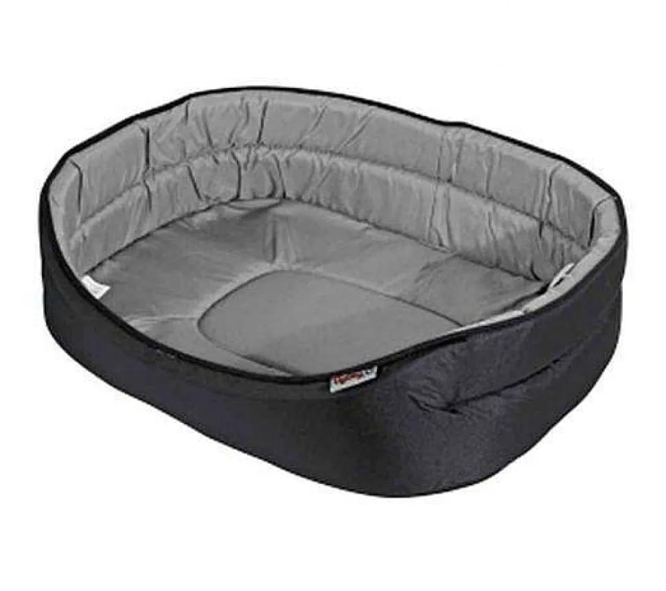 Panier Oval Essentiel Noir Gris 60X42Cm