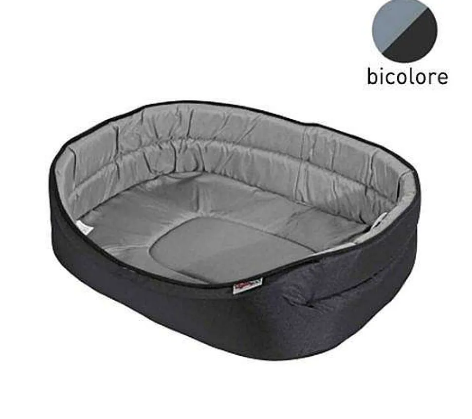 Panier Oval Essentiel Noir Gris 55X37Cm