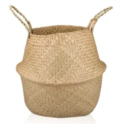 maxibazar Panier Pliable Fibre Naturelle 39X32Cm