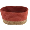 Panier Rectangle Coton Terracotta Naturel 23X15X13.5Cm